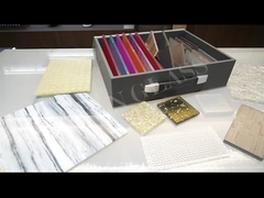 Ледяная голубая градиентная ламинированная стеклянная душевая камера Внутренняя перегородка